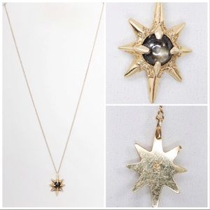 14K YG Pendant with Star Sapphire 32” chain